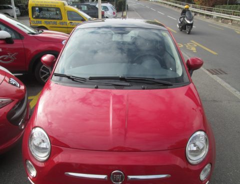 Fiat 500 1.2 Lounge rouge 1